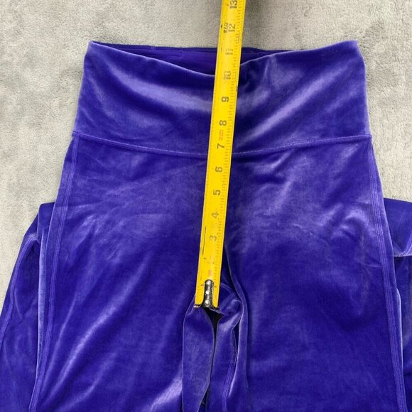 Athleta Pants Womens Small Purple Elation Velvet Flare Pull On Athleisure 29” - Picture 6 of 13